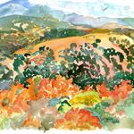 Peppersauce Canyon Series Fall
Watercolor, 20" x 29" Framed
